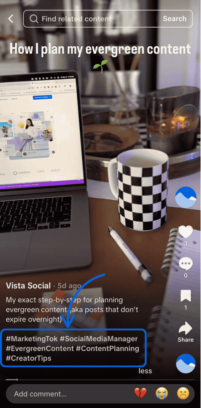 strategic hashtags for tiktok seo