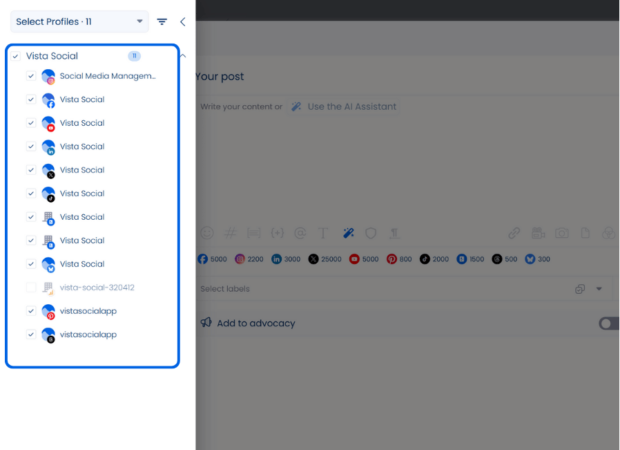 cross-posting on social media