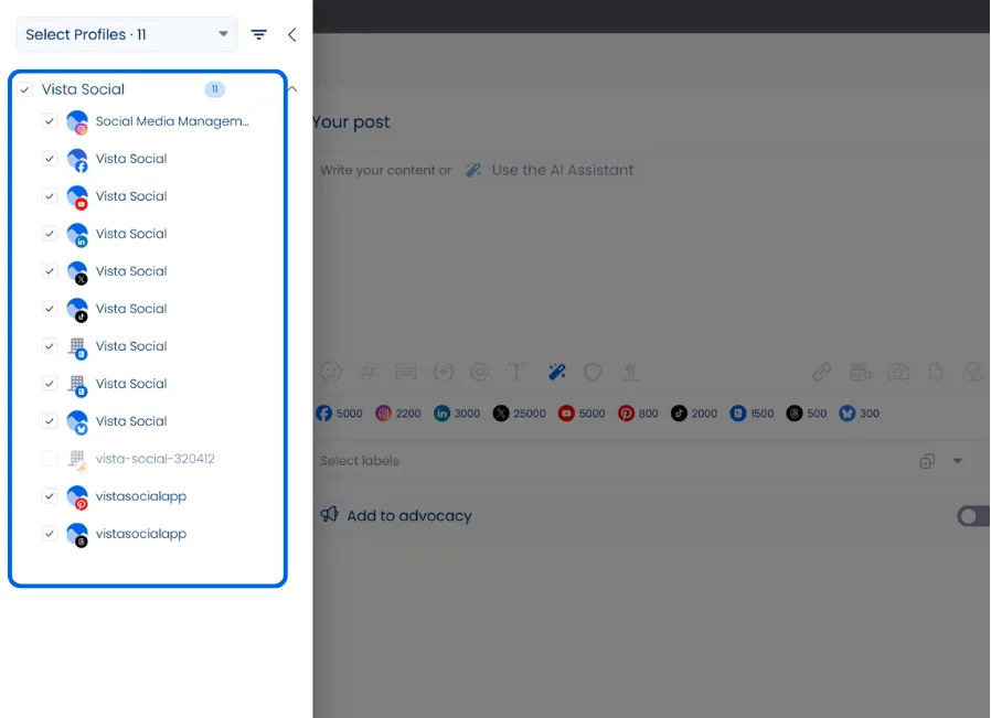 cross-posting on social media
