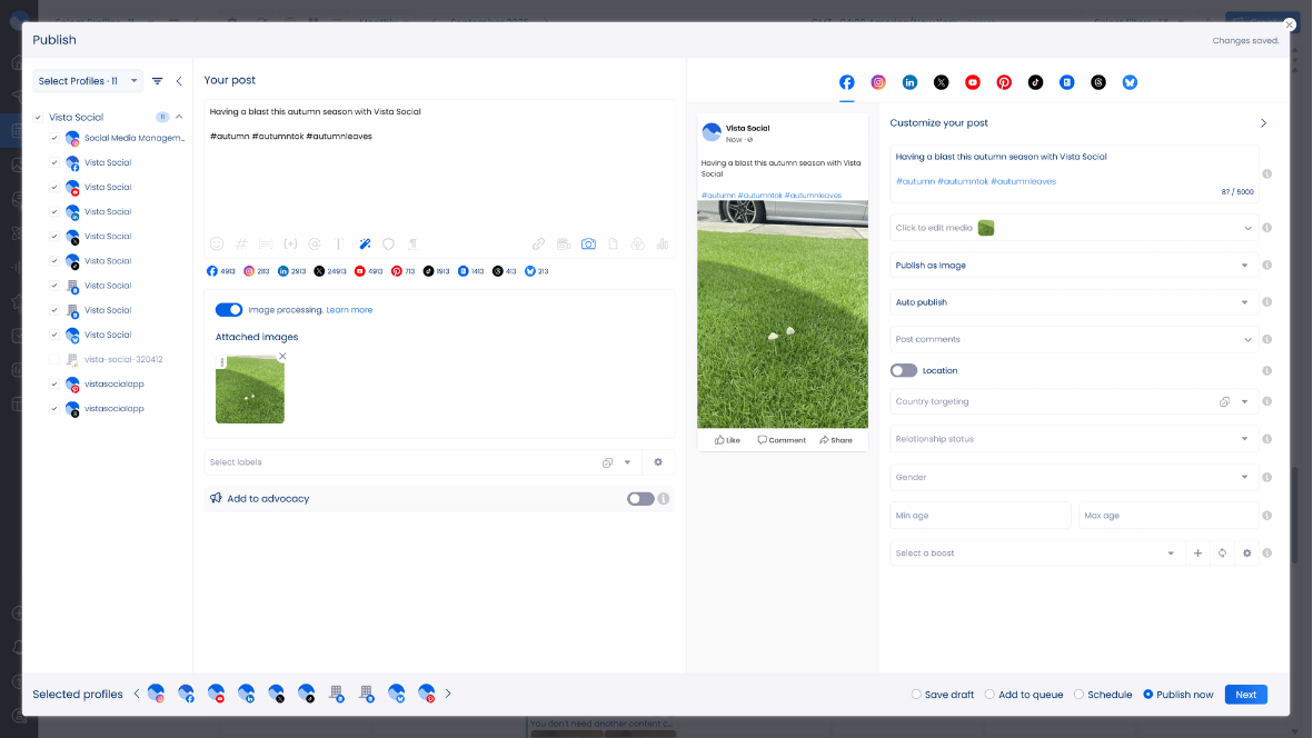 cross-posting on social media: optimizing post for Facebook