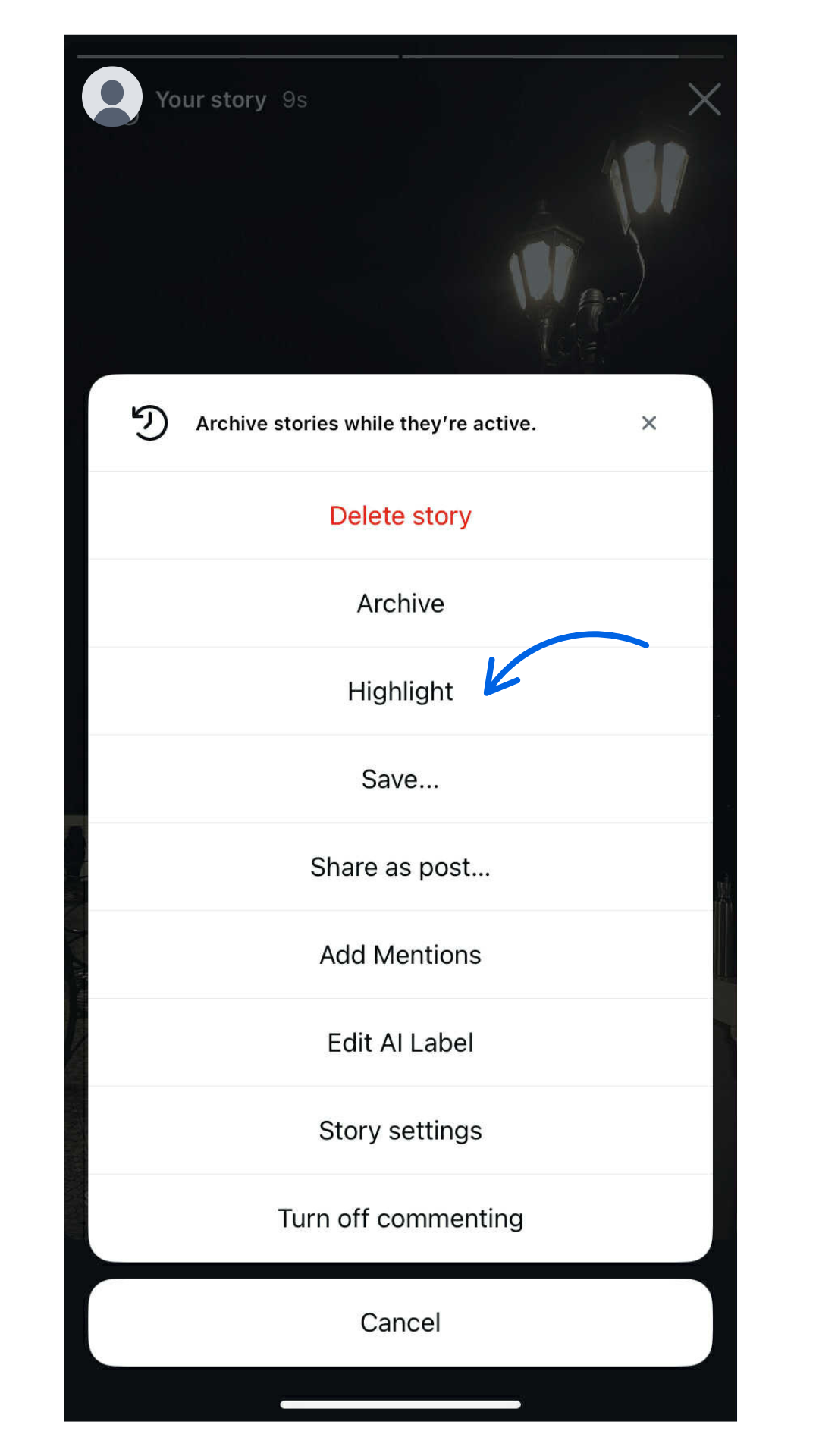How to create Instagram highlights