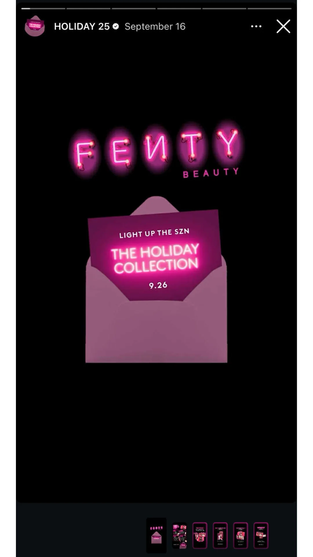 fenty beauty Instagram highlights