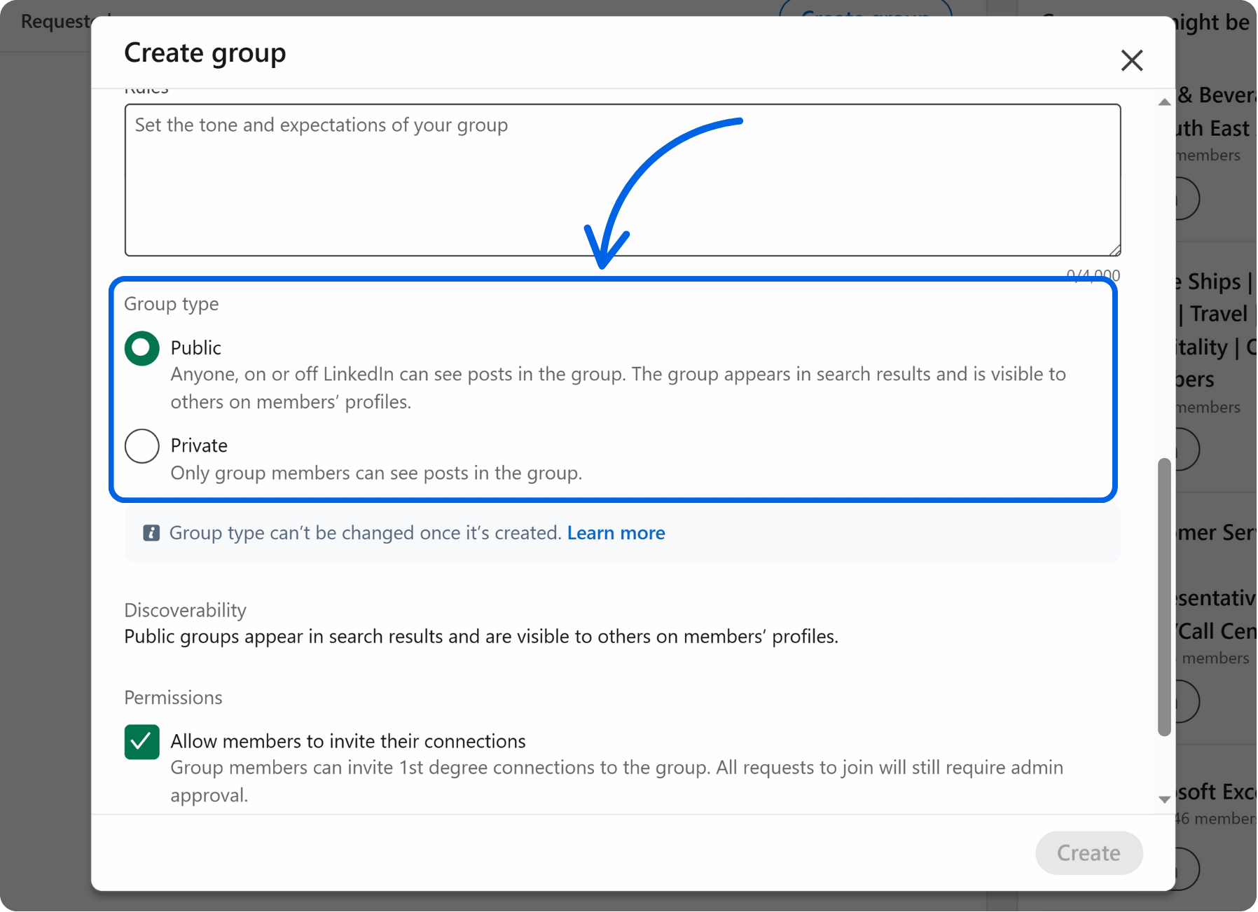 how to create your own linkedin group