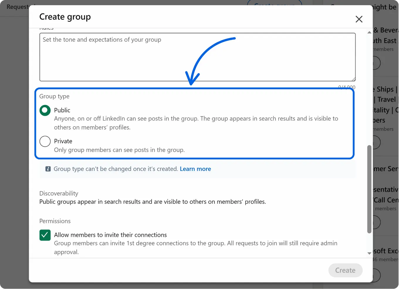 how to create your own linkedin group