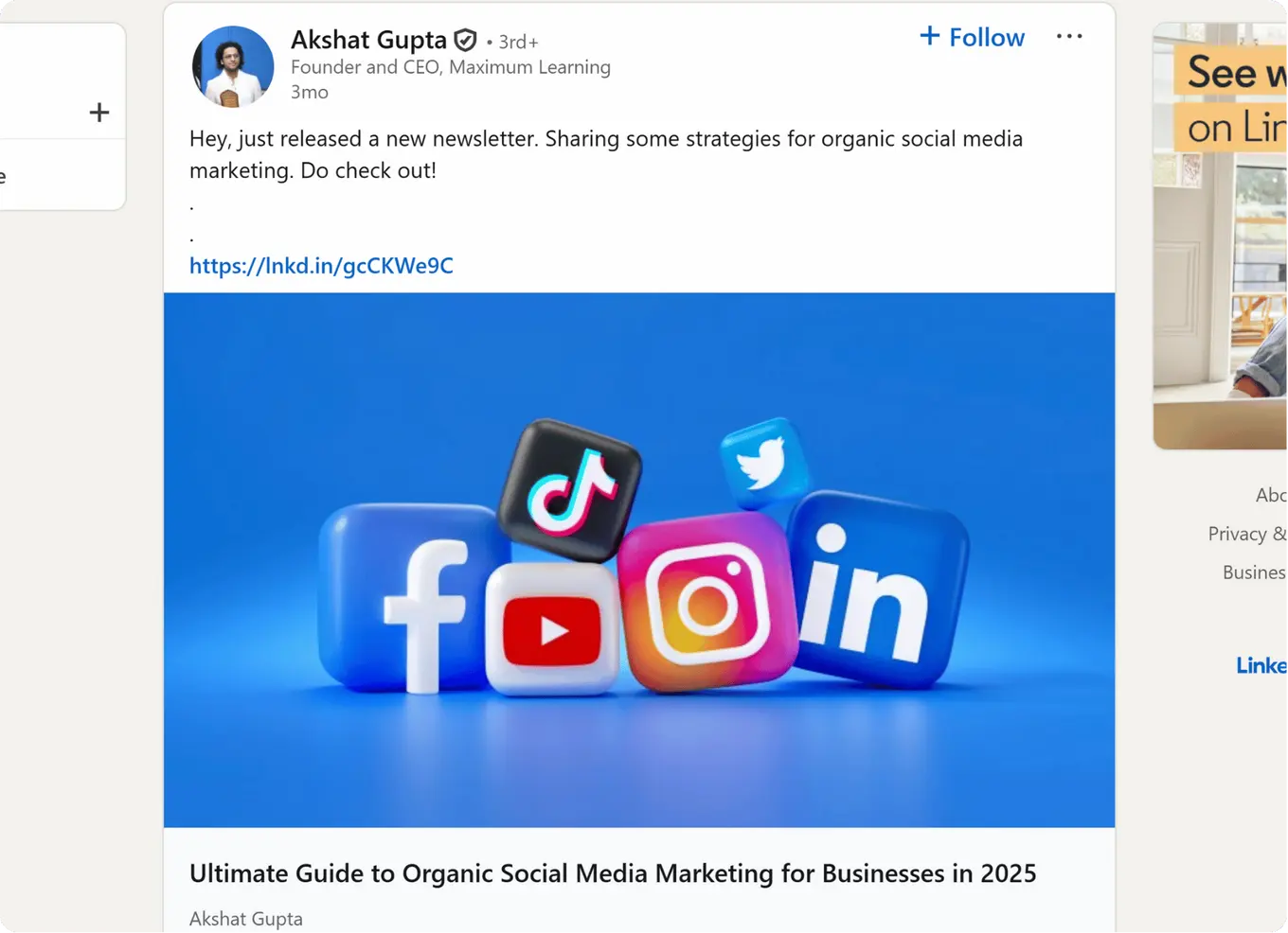 akshat gupta in linkedin groups