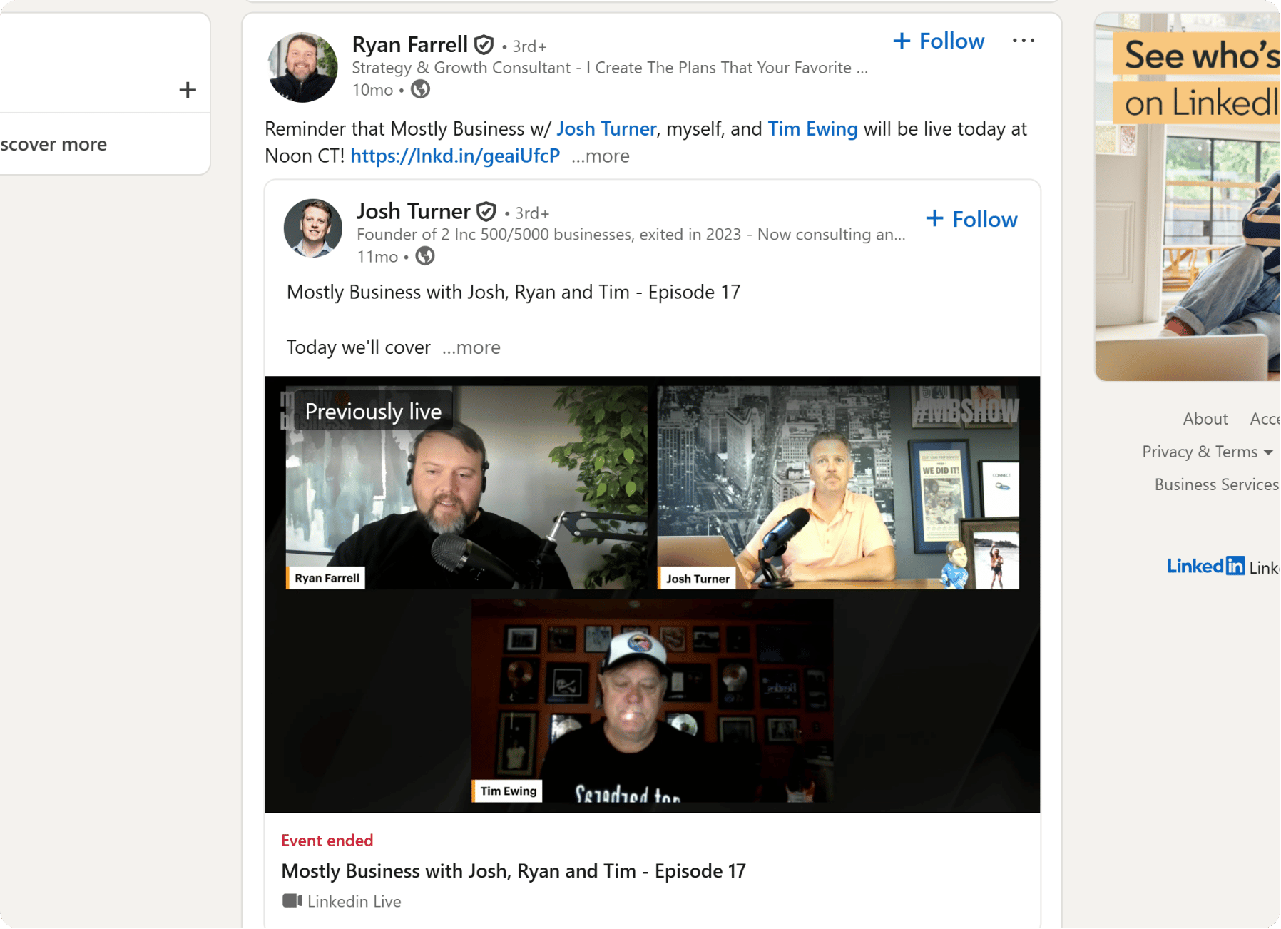 Collaborating in linkedin groups