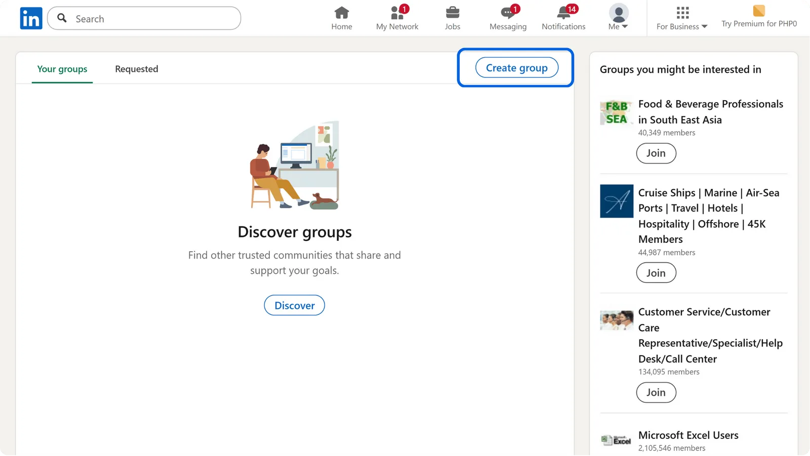 how to create your own linkedin group