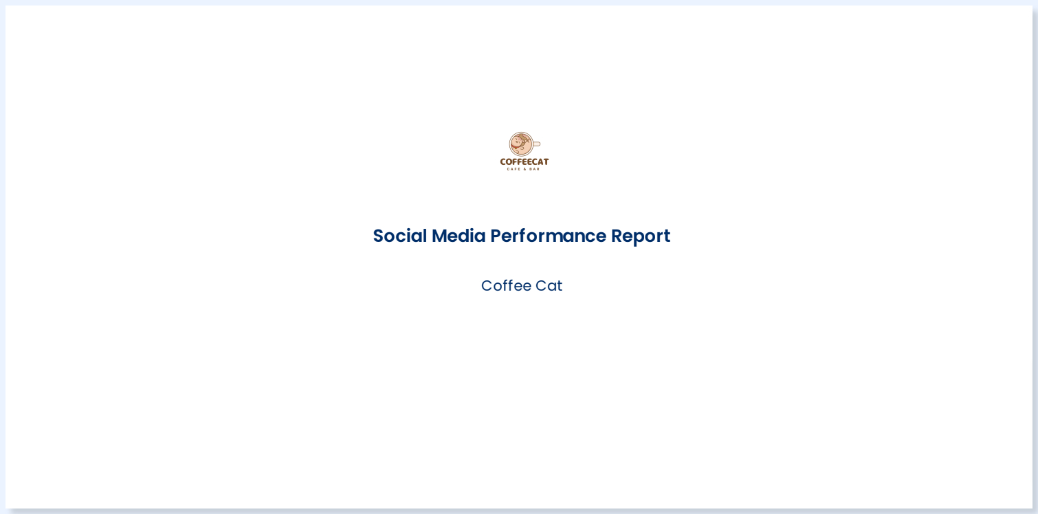 A screenshot of a white labelled report in Vista Social.