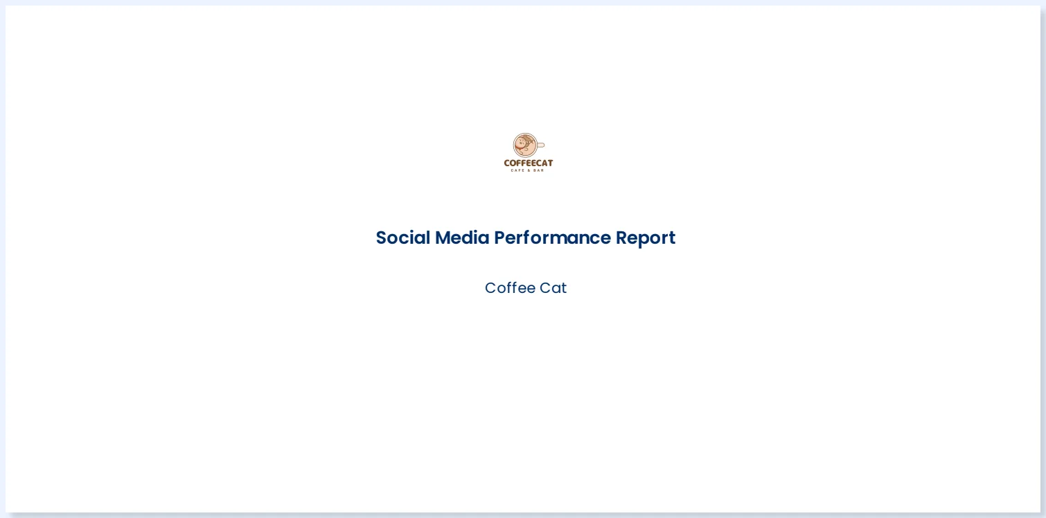 A screenshot of a white labelled report in Vista Social.