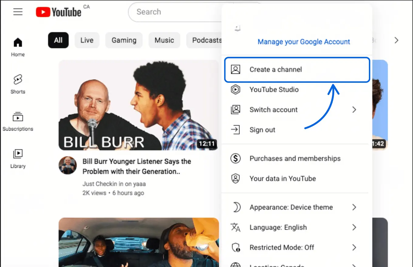 How to Create a YouTube Channel 5