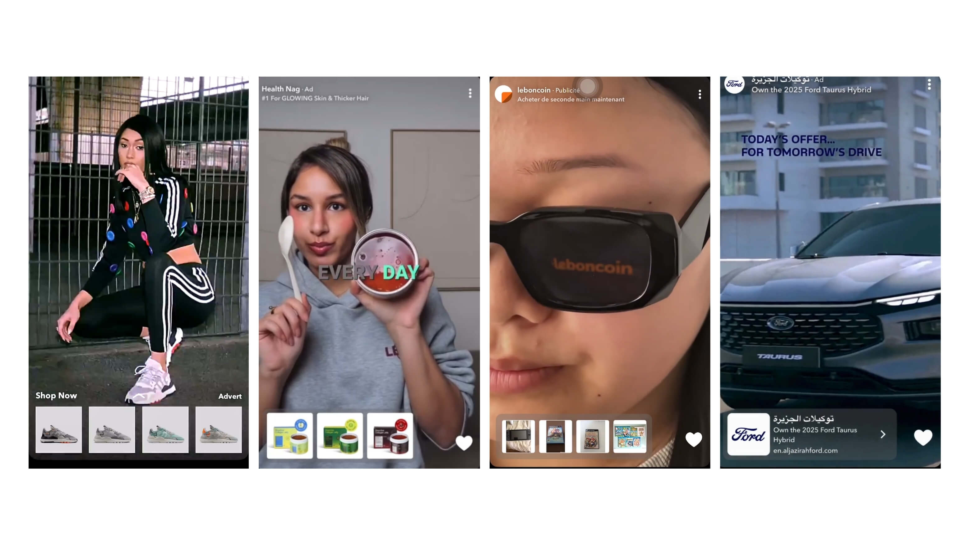 snapchat advertising: collection ads