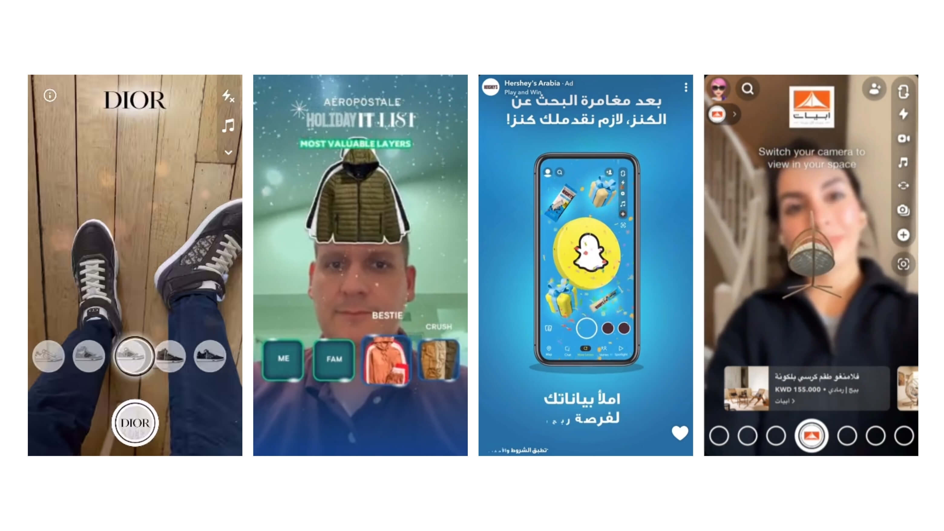 snapchat advertising: AR lens