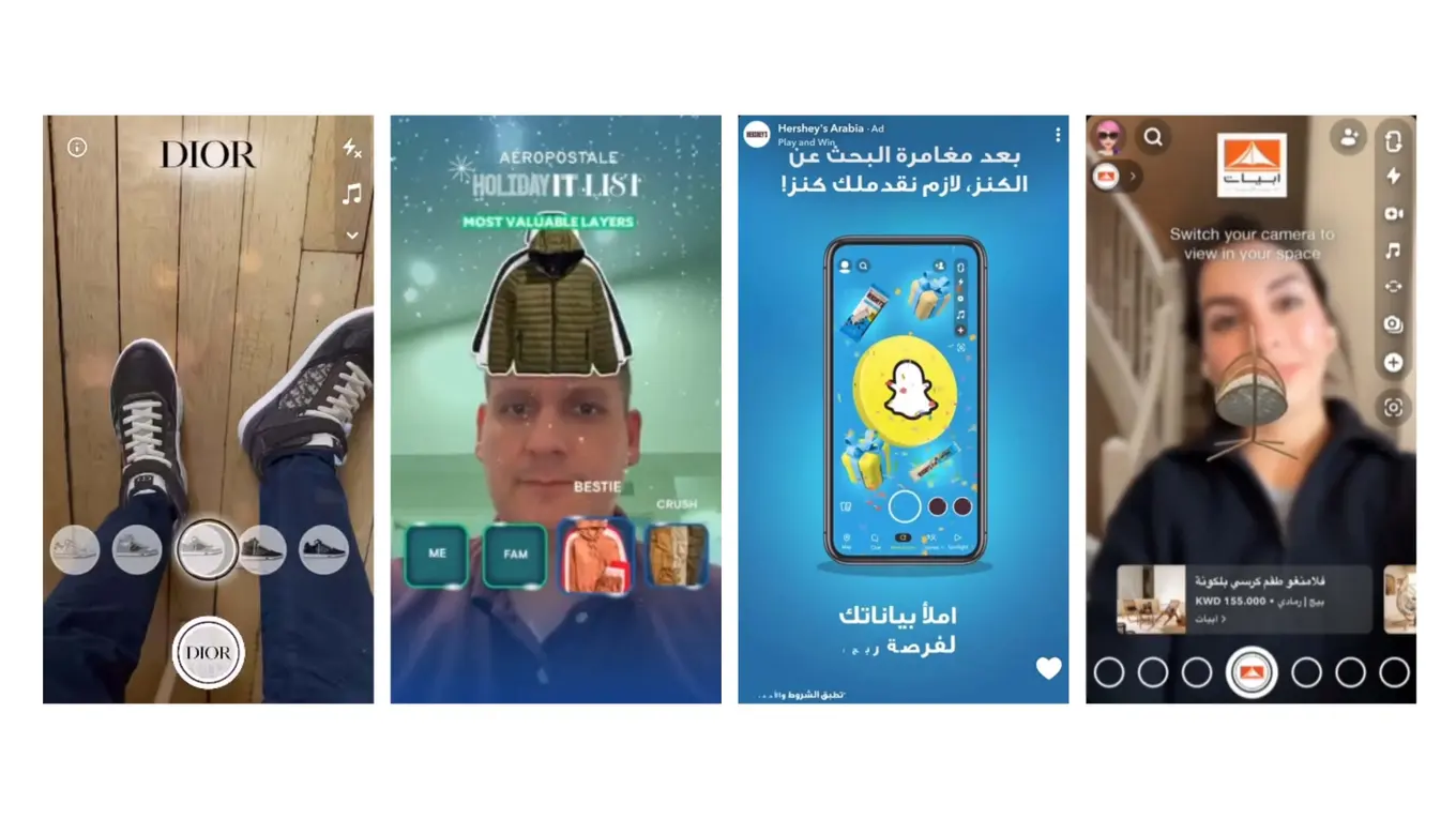 snapchat advertising: AR lens