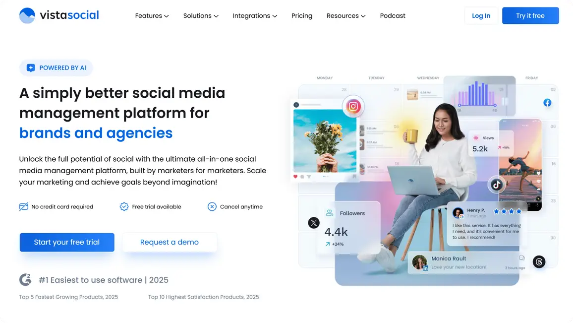 ai marketing tools: vista social