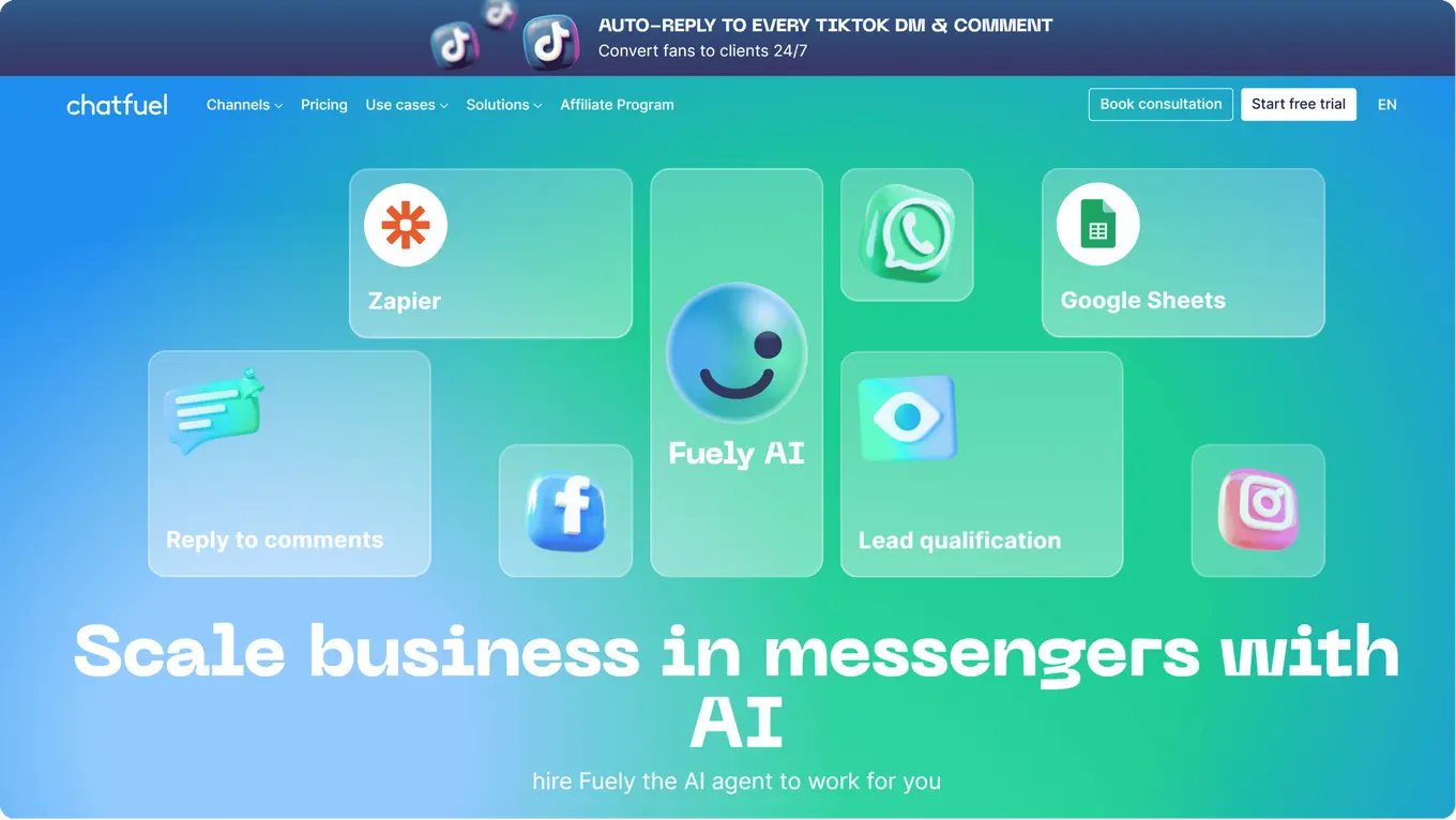 ai marketing tools: chatfuel