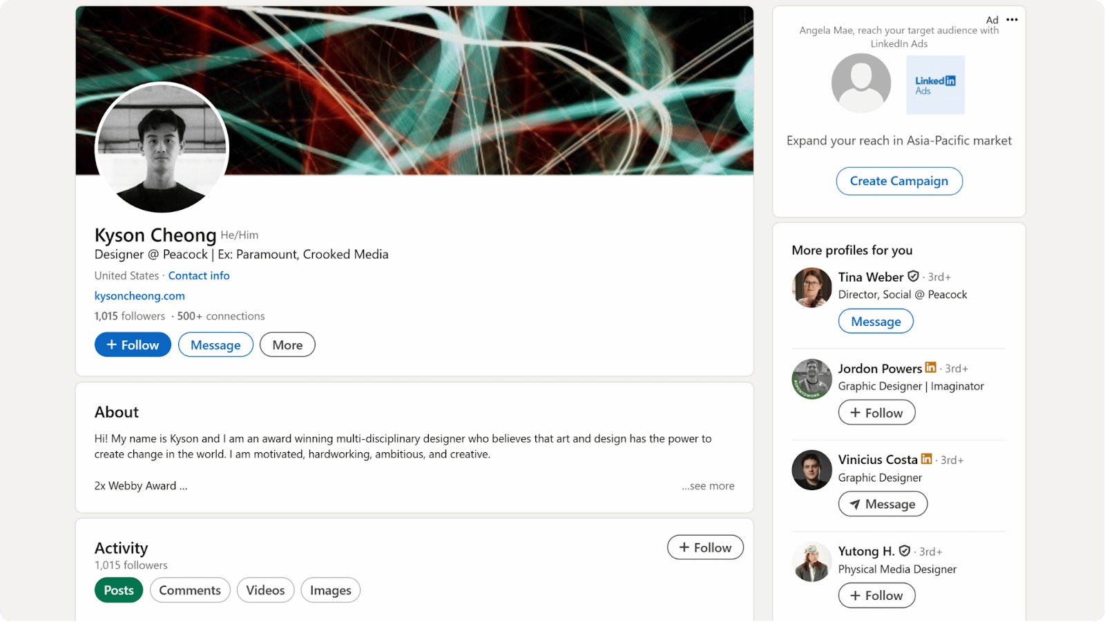 Personal Branding: Kyson Cheong