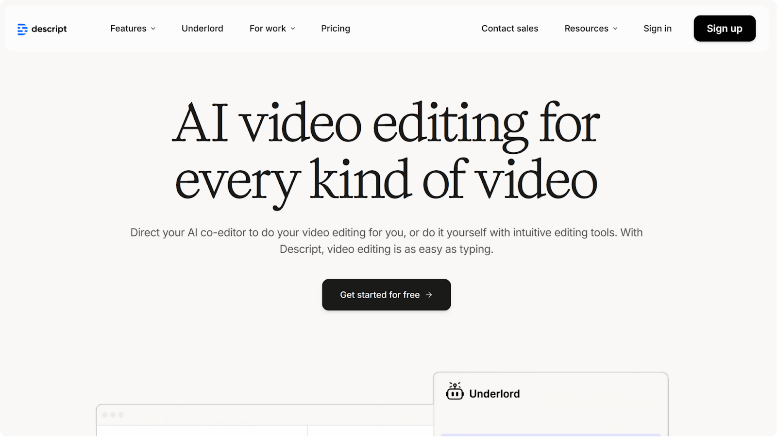 ai marketing tools: Descript