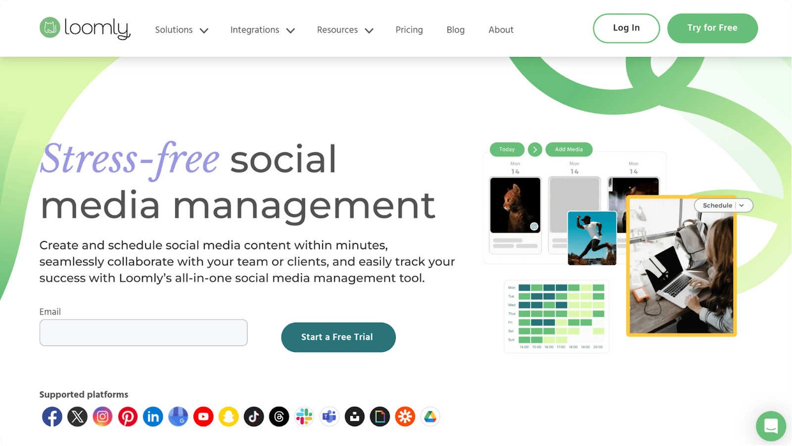 social media marketing tools: loomly