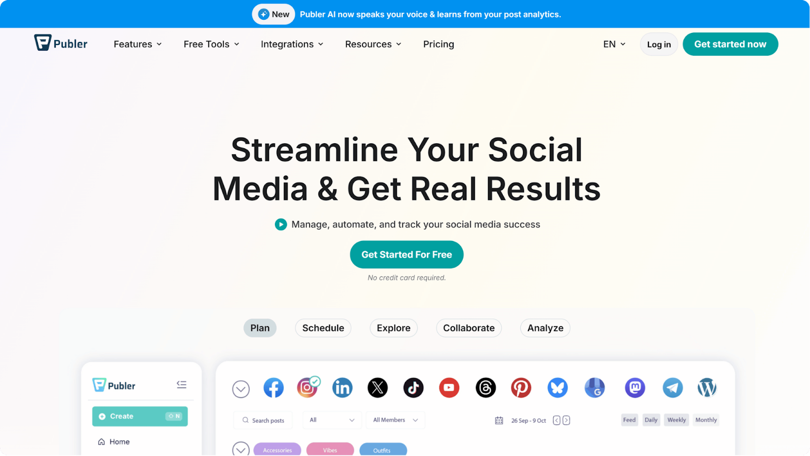 social media marketing tools: publer