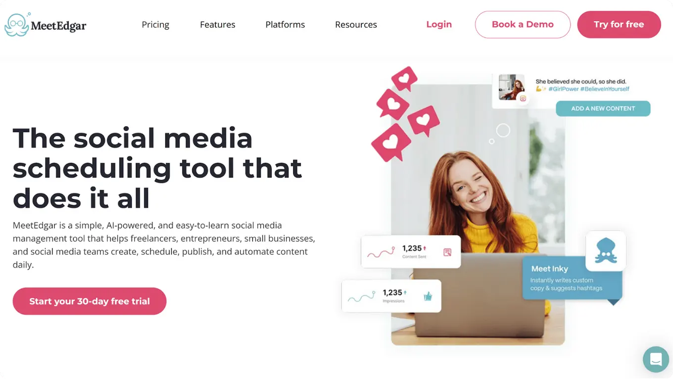 social media marketing tools: meetedgar