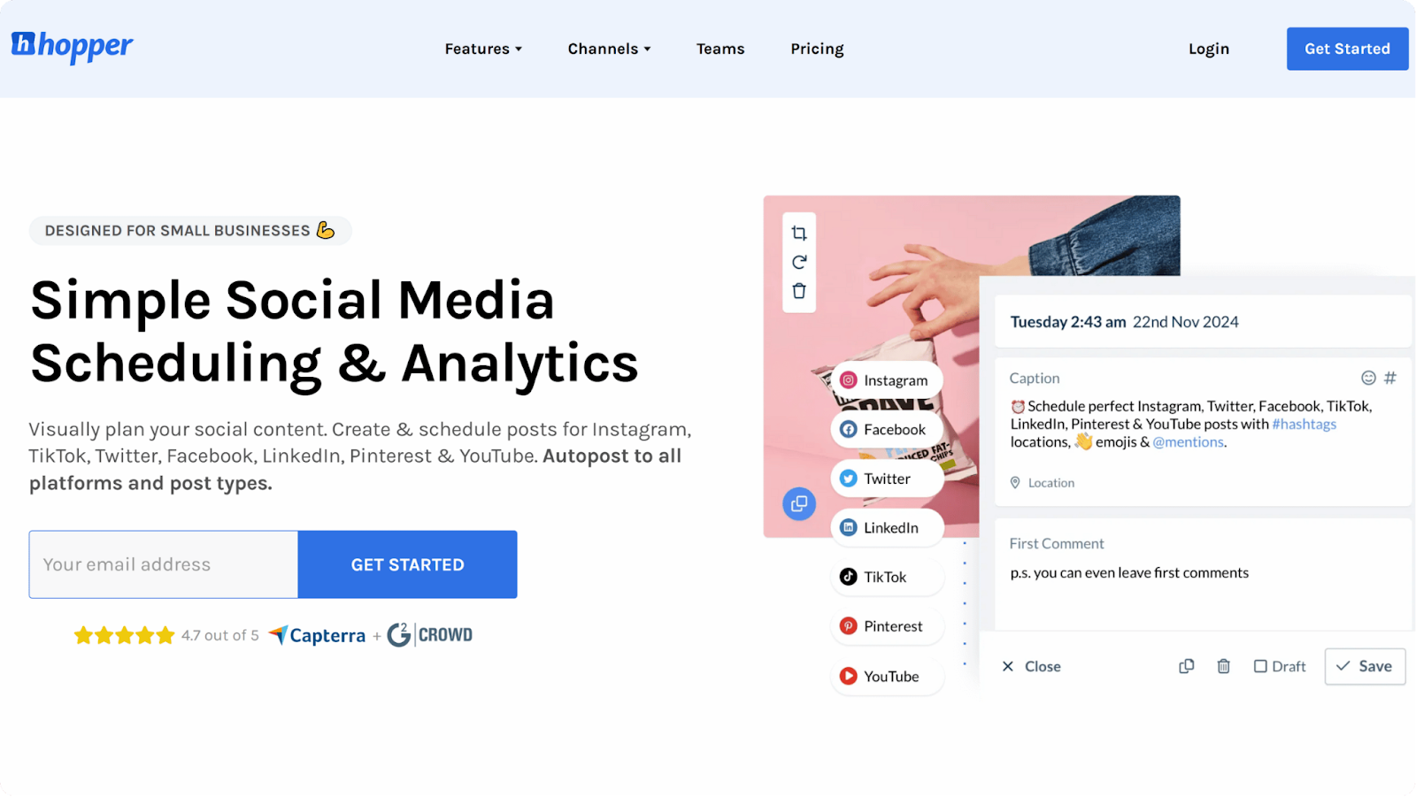 social media marketing tools: hopper hq