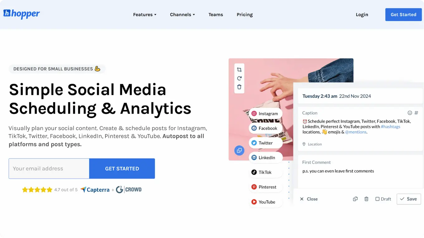 social media marketing tools: hopper hq