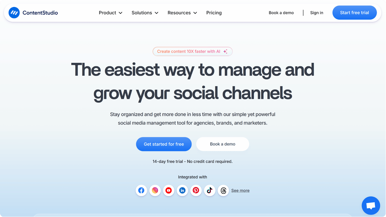 social media marketing tools: contentstudio