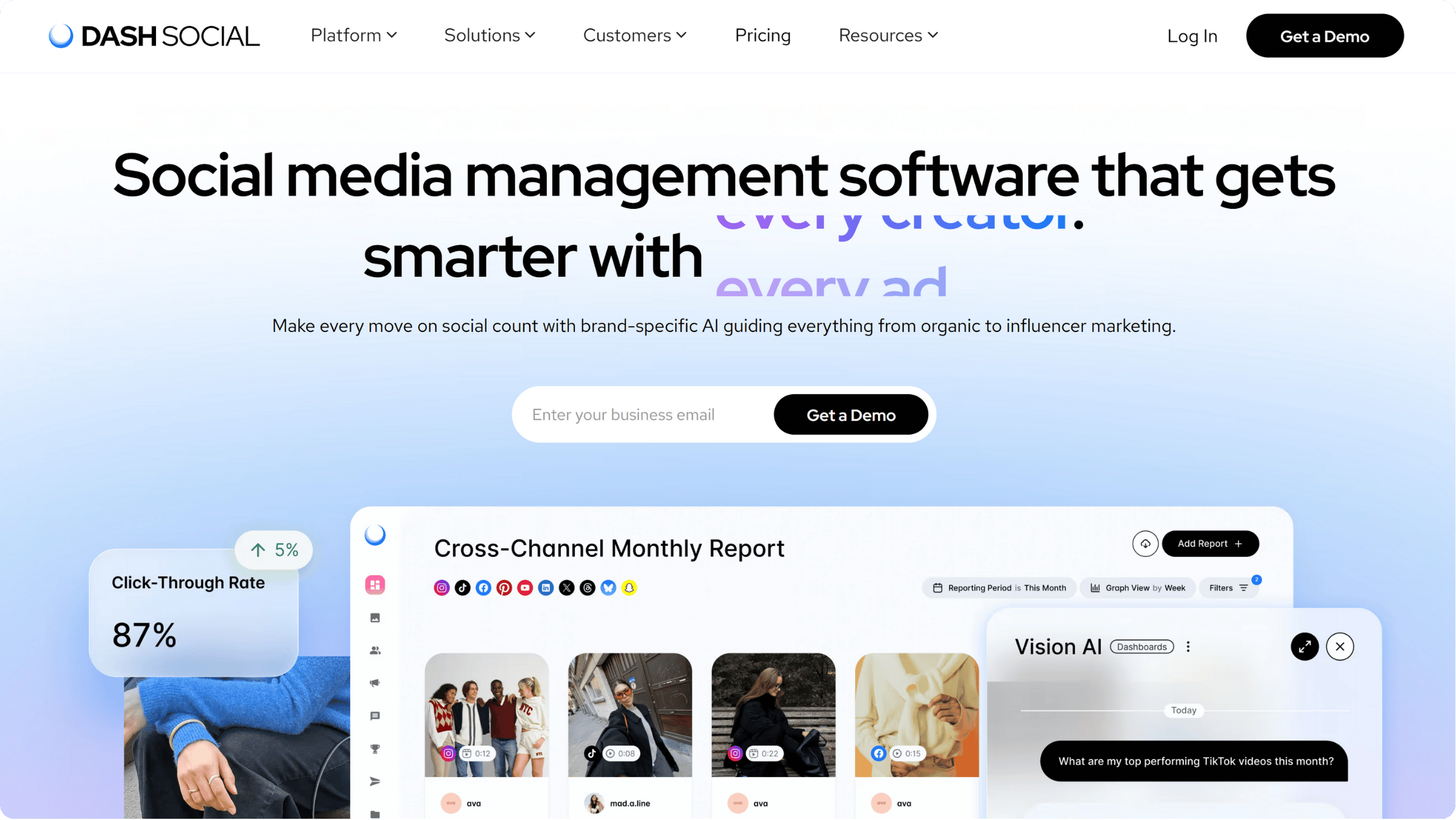 social media marketing tools: dash social