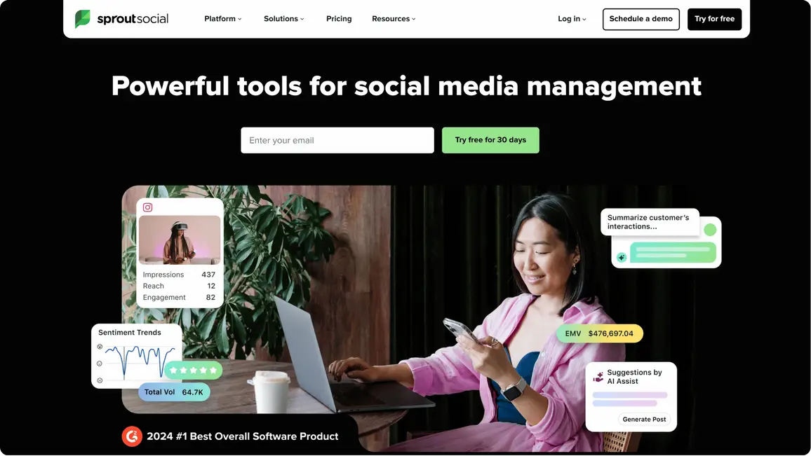 social media marketing tools: sprout social