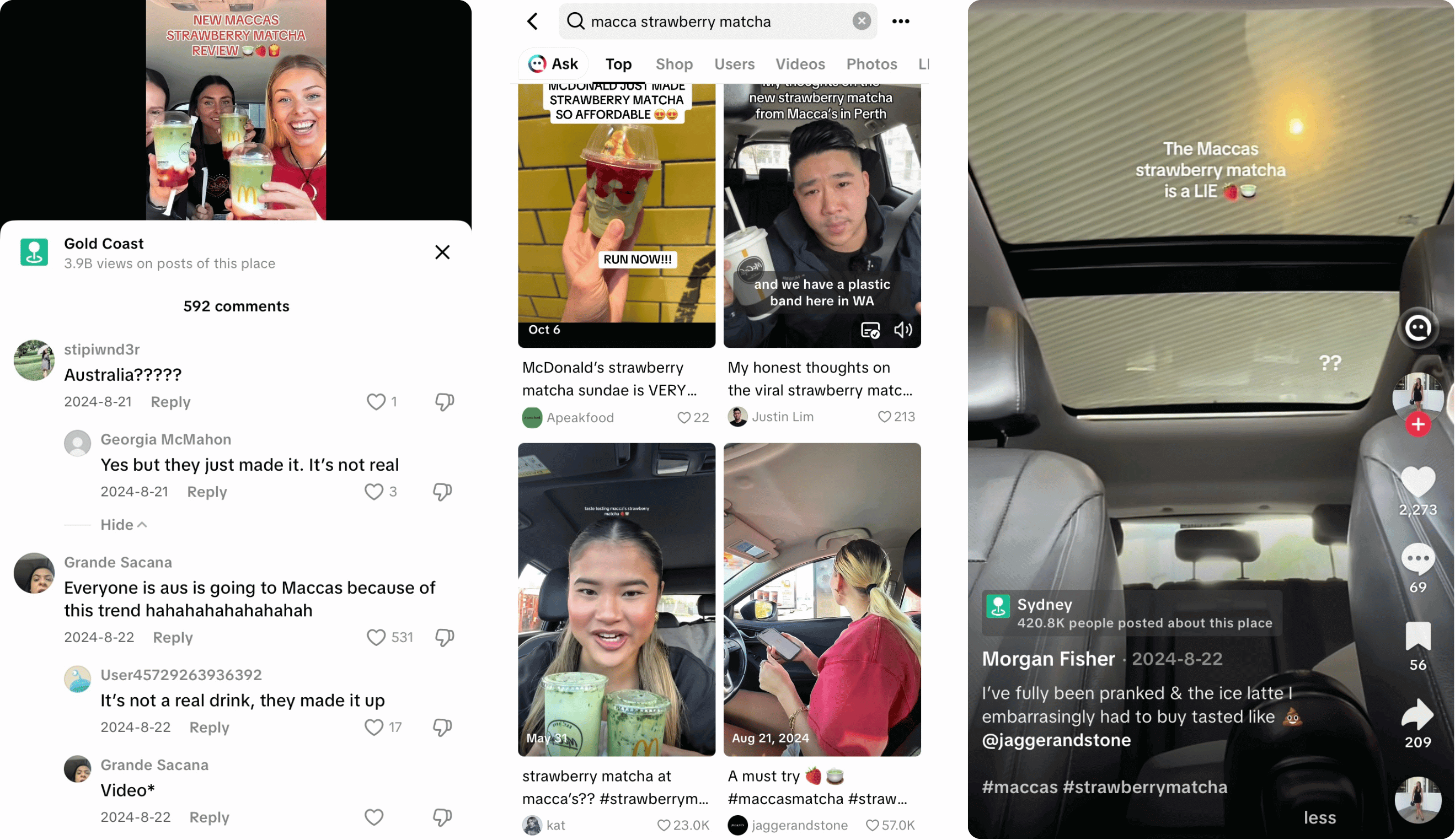 franchise marketing: McDonald's Strawberry Matcha