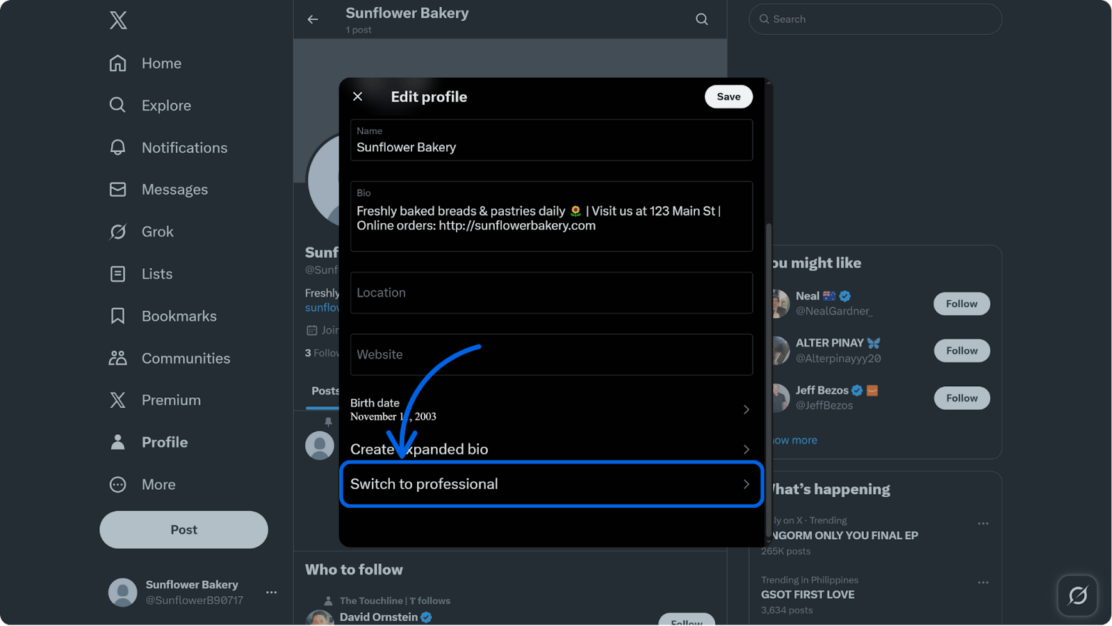  twitter for business: how to switch to a professional account