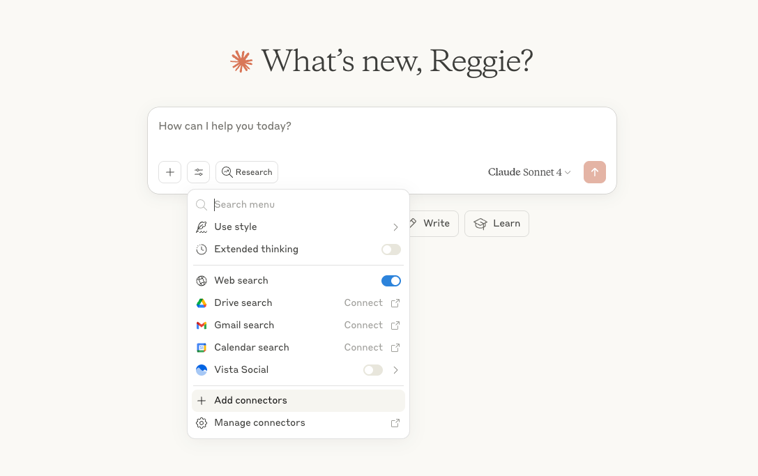 A screenshot of a Claude chat interface.