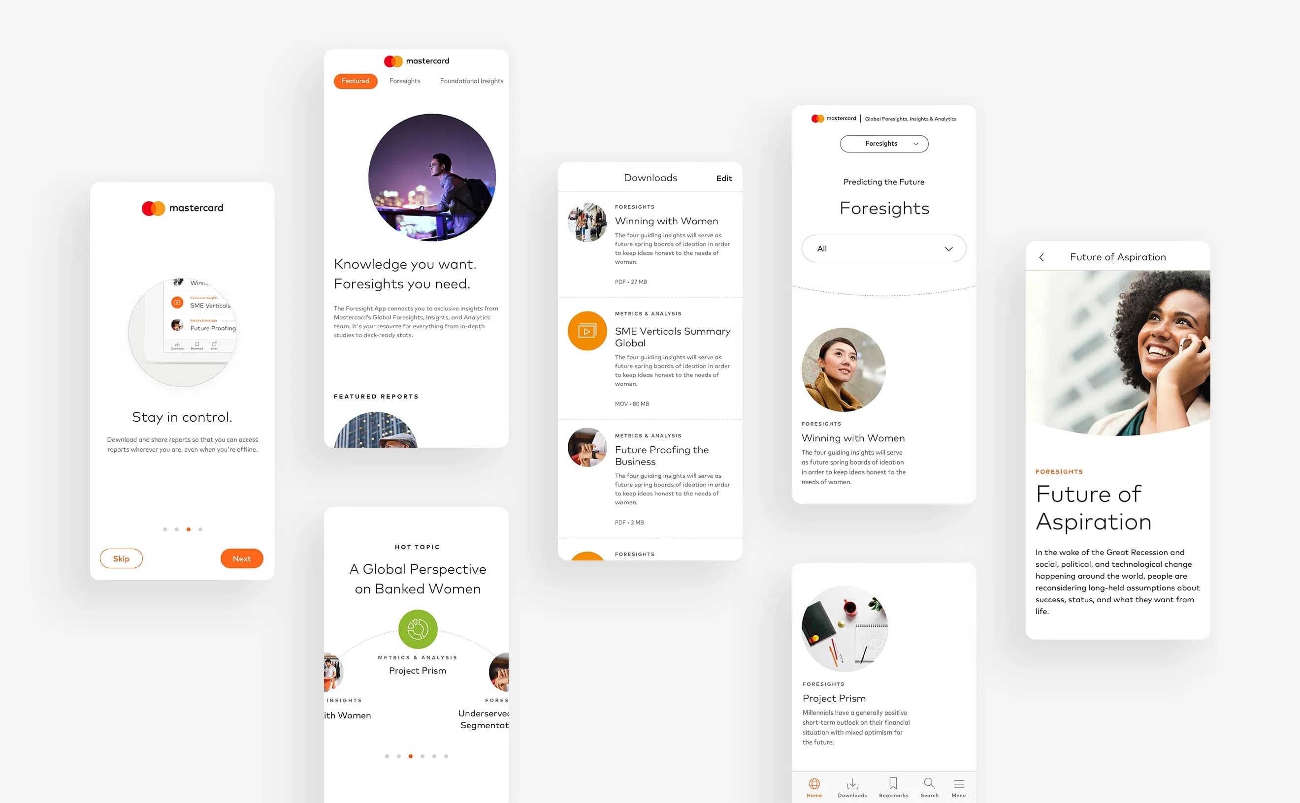 A mockup of MasterCard's digital engine.