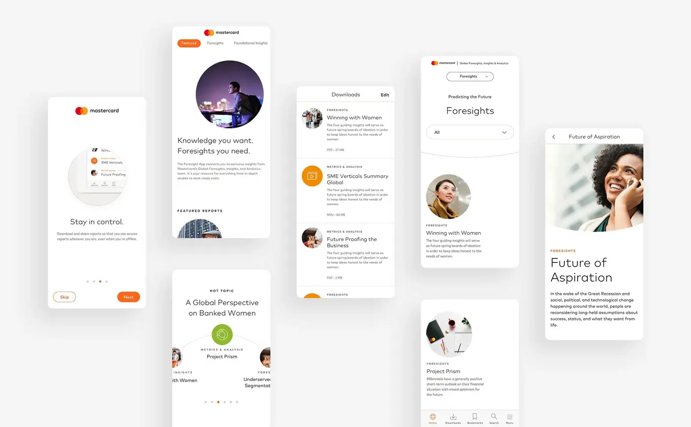 A mockup of MasterCard's digital engine.