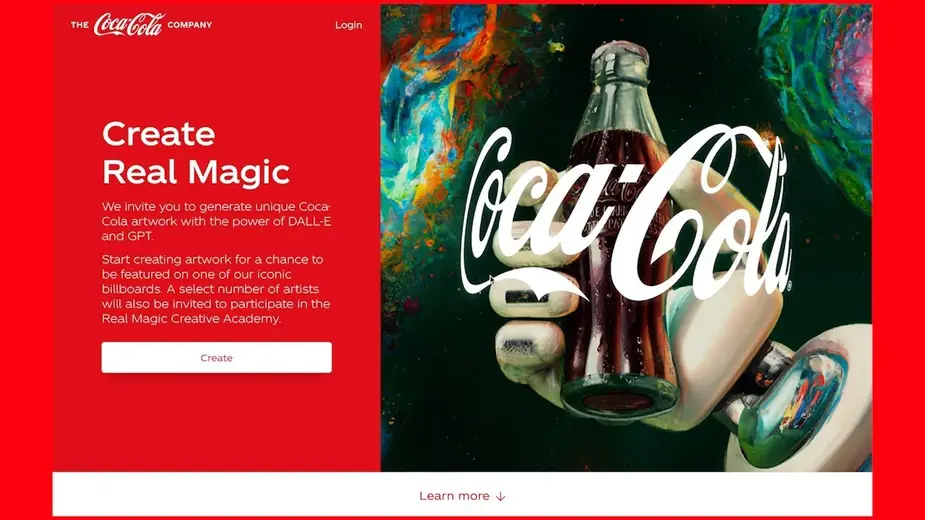The Coca-Cola "Create Real Magic" campaign.