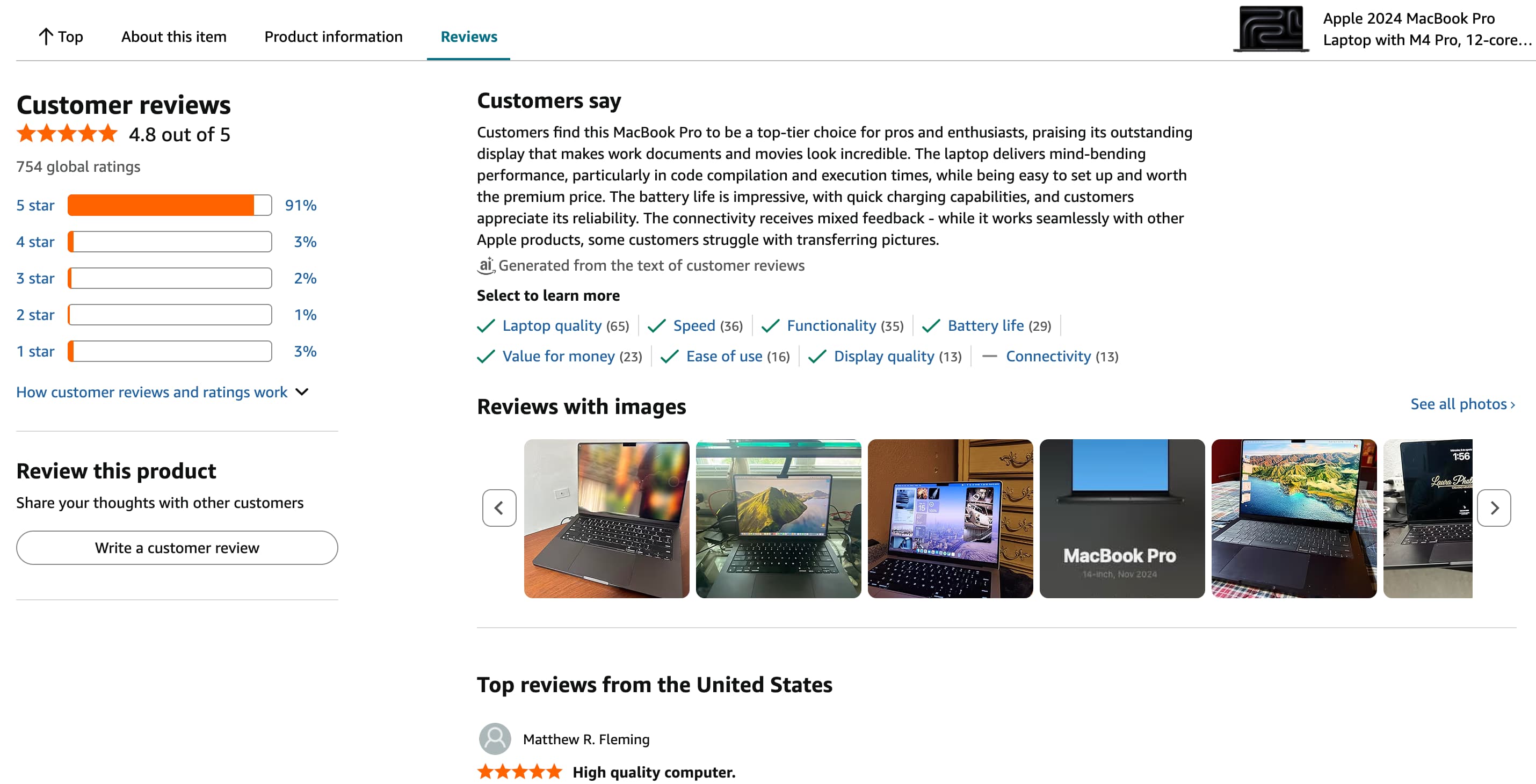 A screenshot of reviews on Amazon.