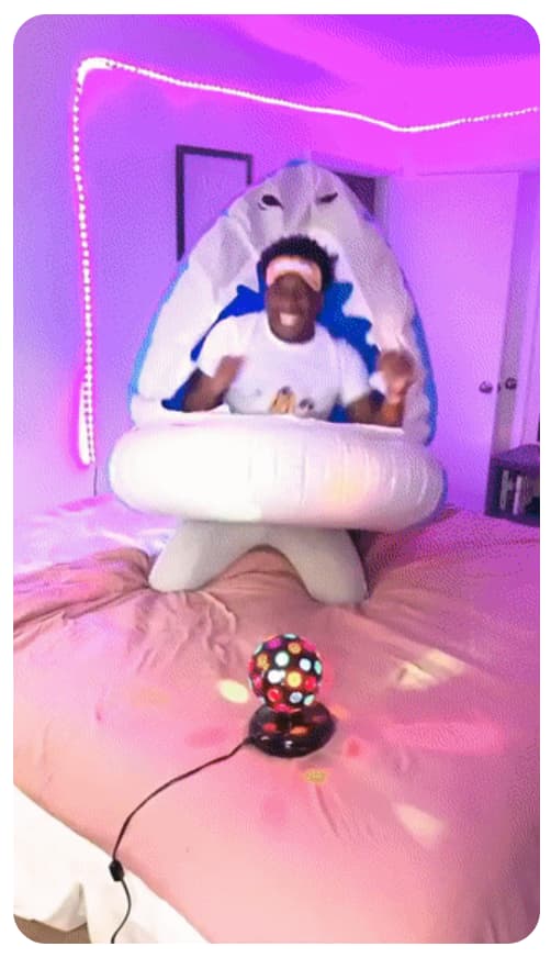 A screenshot of a Branded Hashtag Challenge TikTok ad.