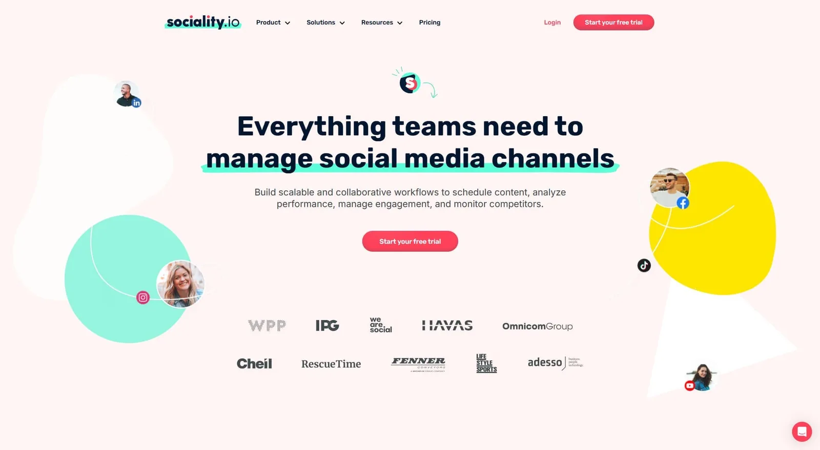 Community management tool Sociality.io's website.