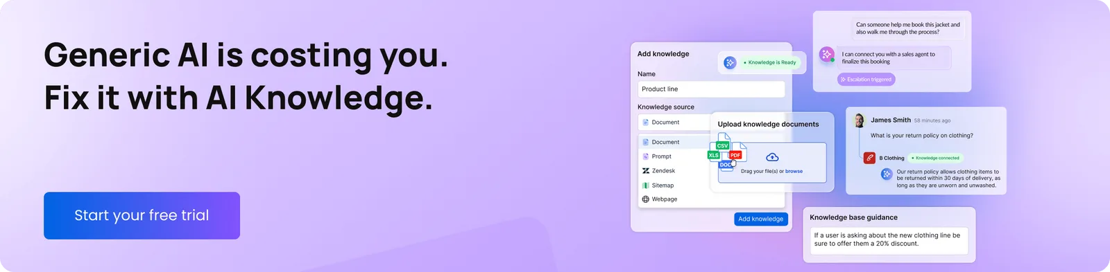 Generic AI is costing you. Fix it with AI knowledge from Vista Social.