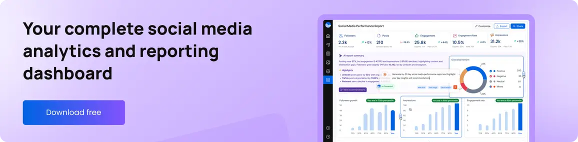 Vista Social is your complete social media analytics and reporting dashboard.