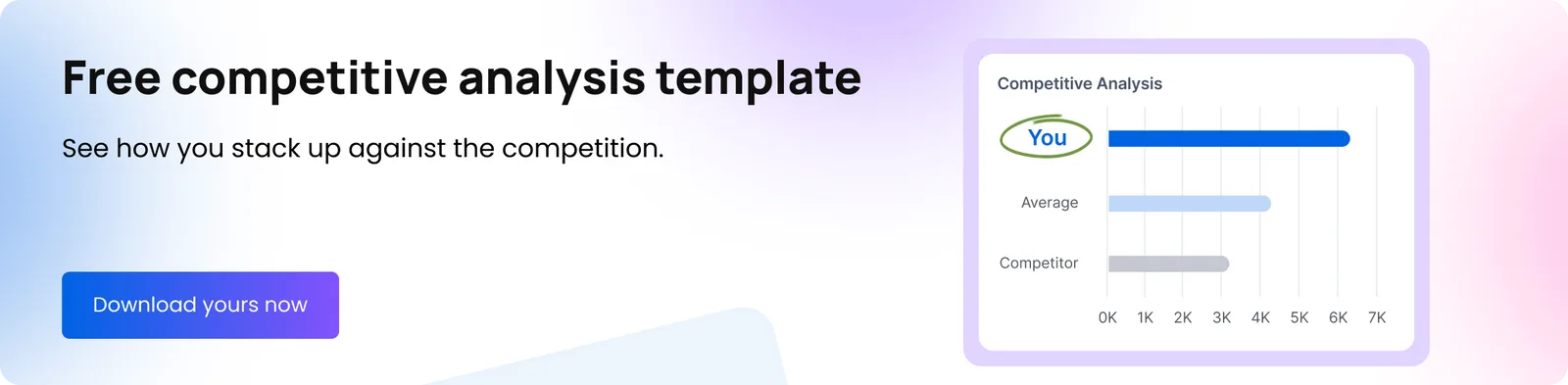 Get a free competitive analysis template from Vista Social.