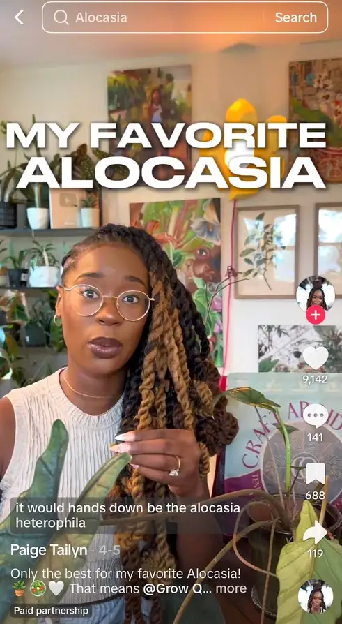 A screenshot of a TikTok from an influencer promoting a product.
