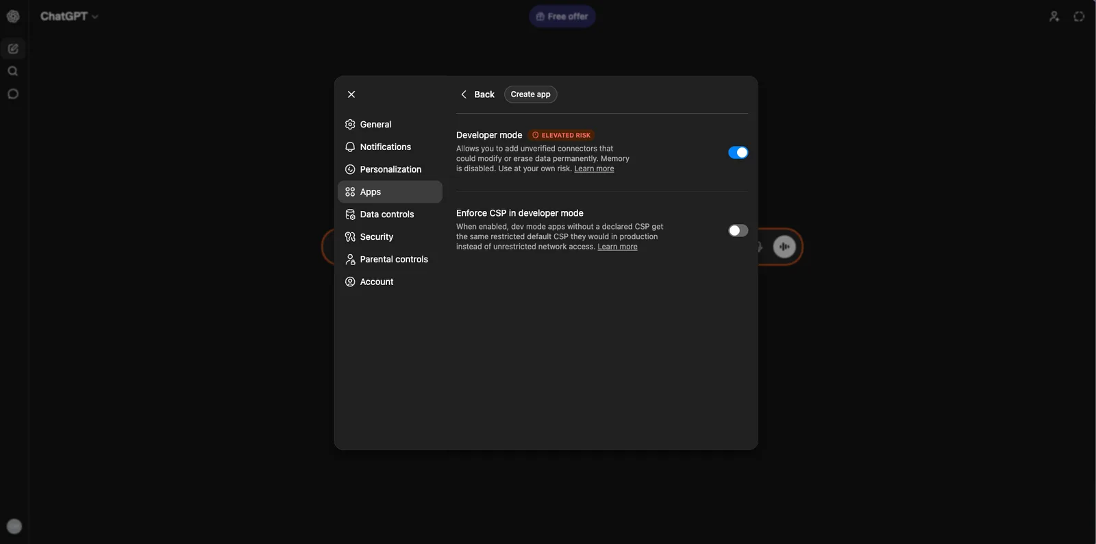 How to add new apps in ChatGPT.