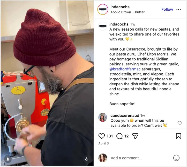 An Instagram post from @indacochs.