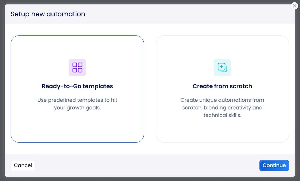 Set up a new automation in Vista Social.