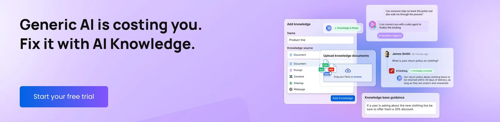 Generic AI is costing you. Fix it with AI knowledge from Vista Social.