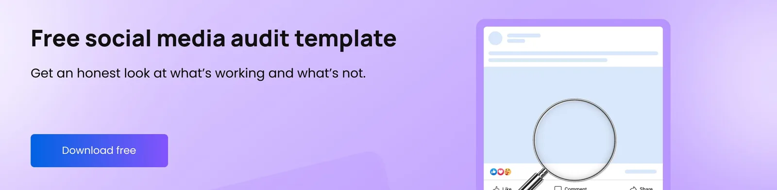 Get a free social media audit template from Vista Social.