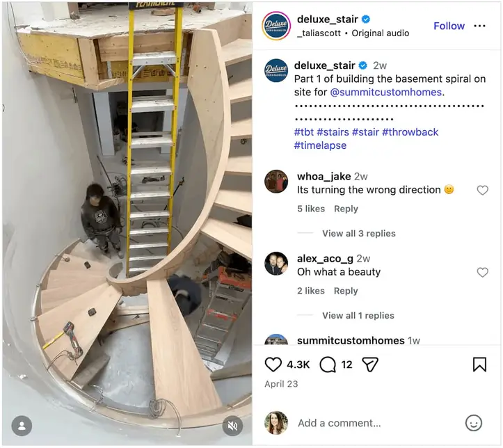 A screenshot of a timelapse Instagram Reel.