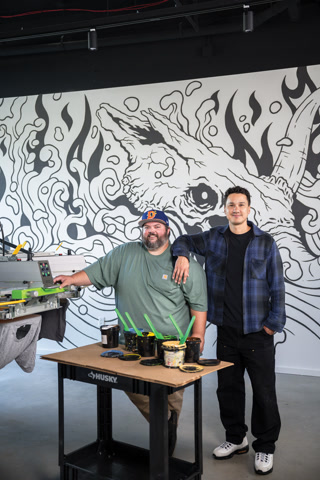 Durm Studio co-owners Michael Brannon and Gabriel Eng-Goetz spent nearly two years searching for the right fit for their retail and screen printing shop.